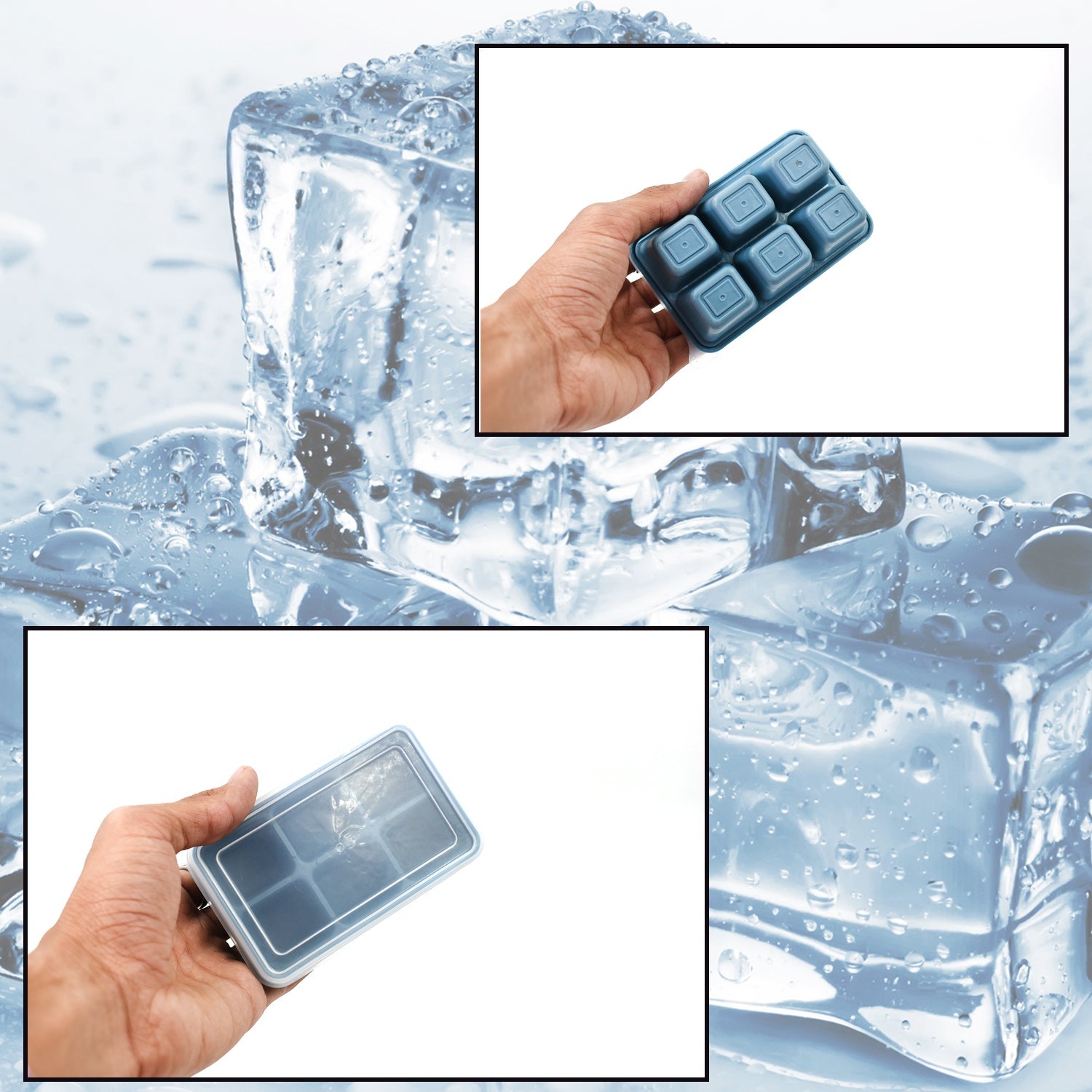6 Grid Silicone Ice Tray Used In All Kinds Of Places Like Household Kitchens For Making Ice From Water And Various Things And All With Color Box (1 Pc) 6 Grid Silicone Ice Tray Used In All Kinds Of Places Like Household Kitchens For Making Ice From Water And Various Things And All With Color Box (1 Pc)